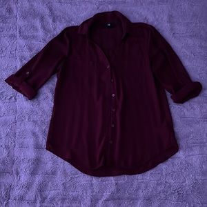 Plumb/maroon color blouse